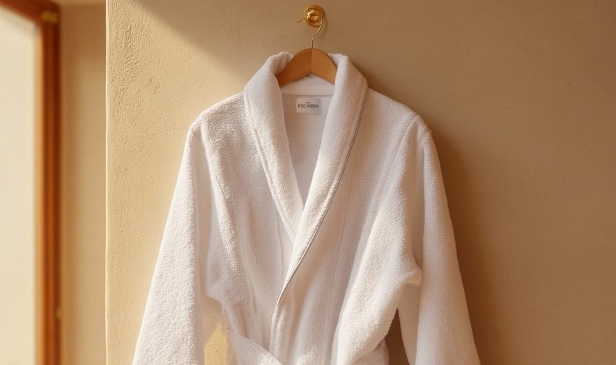 White robe on a hanger